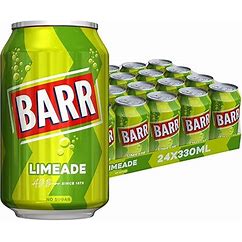 BARR Since 1875, 24 Pack Zingy Limeade, Zero No Sugar Lime Flavoured Fizzy Drink